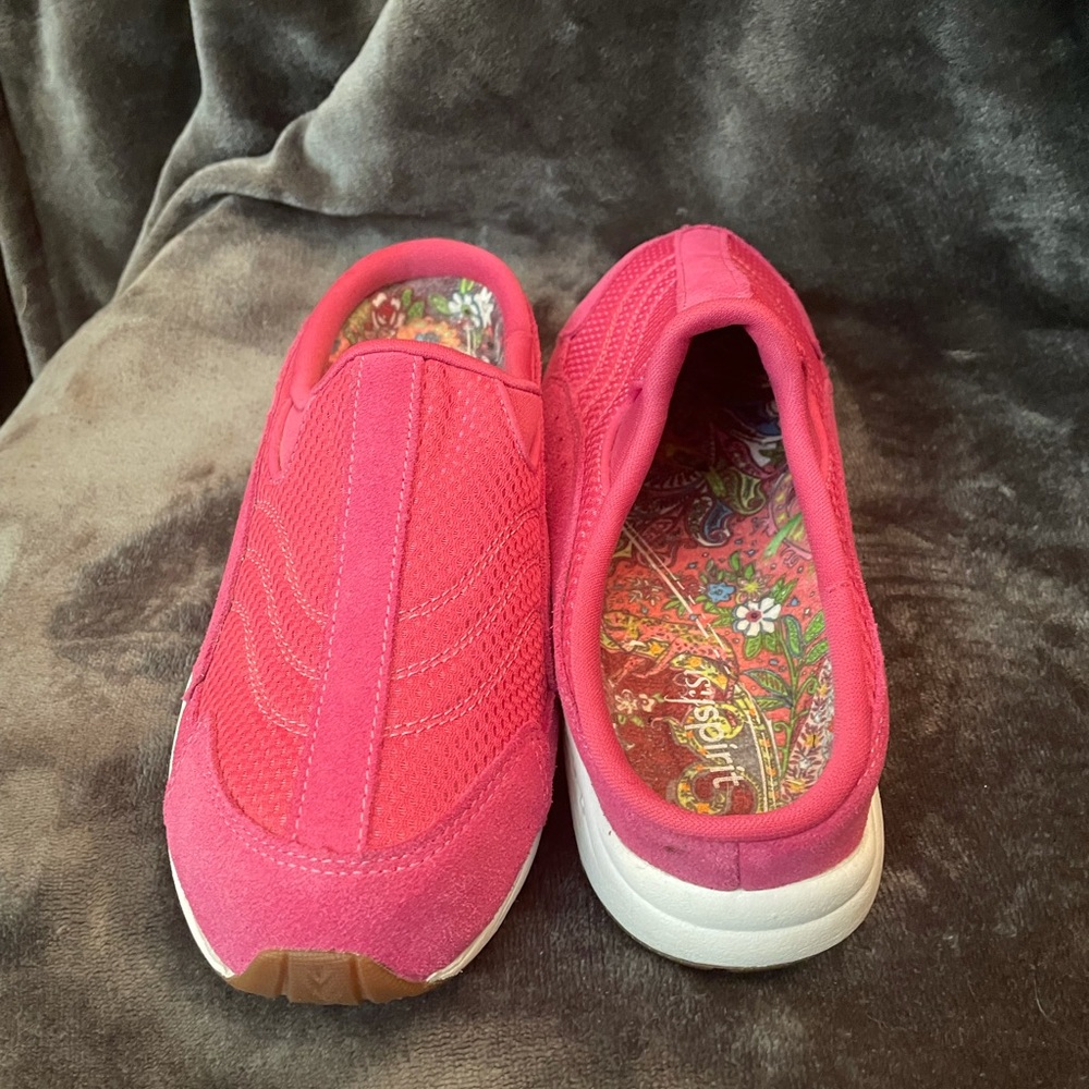 Bright Pink Easy Spirit Slip On Sneakers Size 8